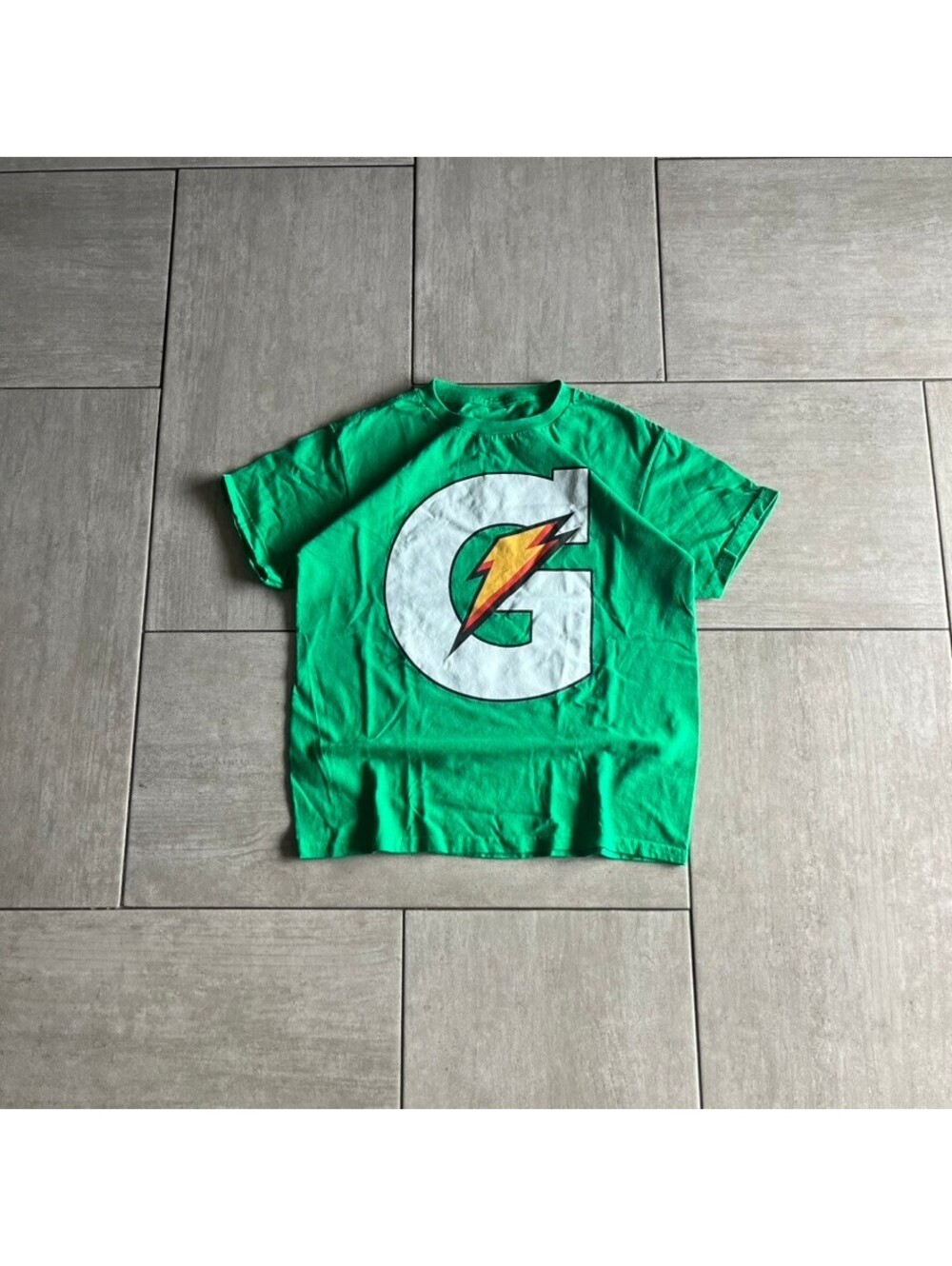 Gatorade Green Graphic Logo T-Shirt Size S